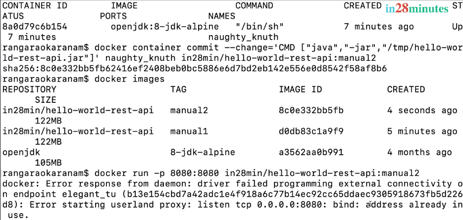 Adding startup command