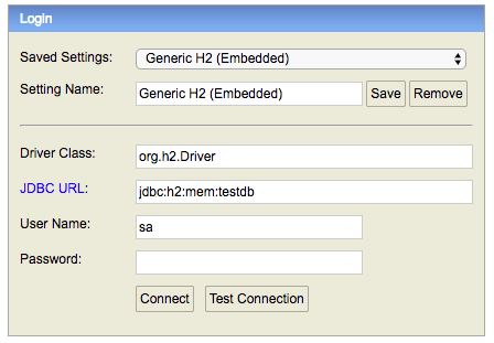 Spring Boot and H2 in memory database 